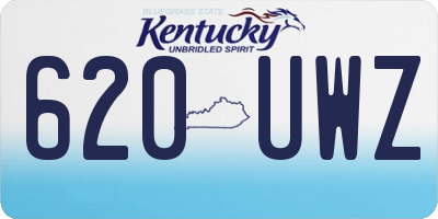 KY license plate 620UWZ