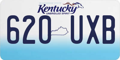 KY license plate 620UXB