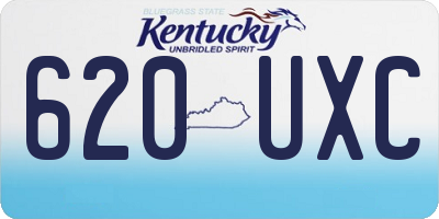 KY license plate 620UXC