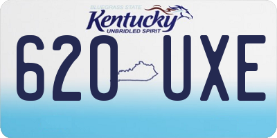 KY license plate 620UXE