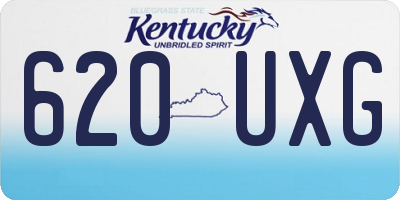 KY license plate 620UXG