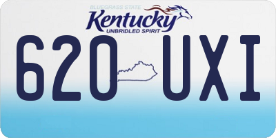 KY license plate 620UXI