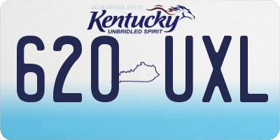 KY license plate 620UXL