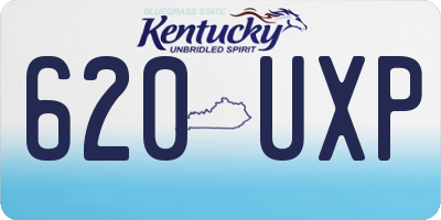 KY license plate 620UXP