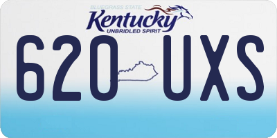 KY license plate 620UXS