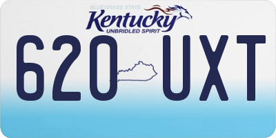 KY license plate 620UXT