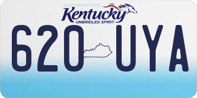 KY license plate 620UYA