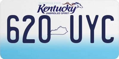 KY license plate 620UYC