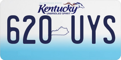 KY license plate 620UYS