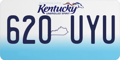 KY license plate 620UYU