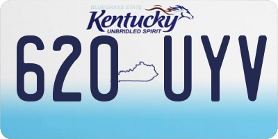 KY license plate 620UYV
