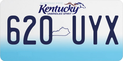 KY license plate 620UYX