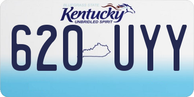KY license plate 620UYY