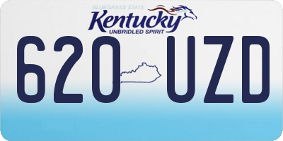 KY license plate 620UZD