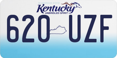 KY license plate 620UZF