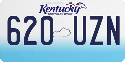 KY license plate 620UZN