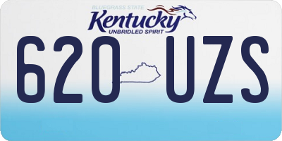 KY license plate 620UZS