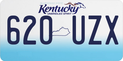 KY license plate 620UZX