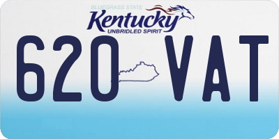 KY license plate 620VAT
