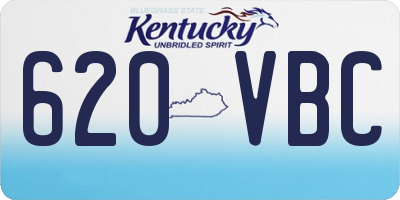 KY license plate 620VBC