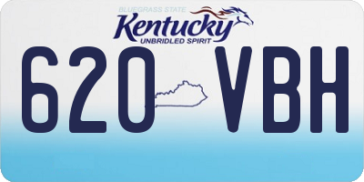 KY license plate 620VBH
