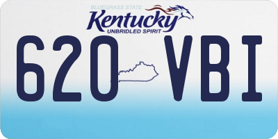 KY license plate 620VBI