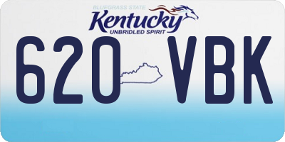 KY license plate 620VBK