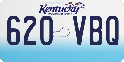 KY license plate 620VBQ