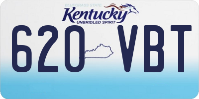 KY license plate 620VBT