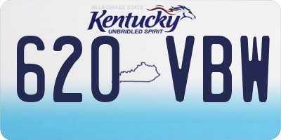 KY license plate 620VBW