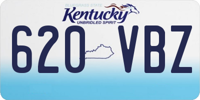 KY license plate 620VBZ