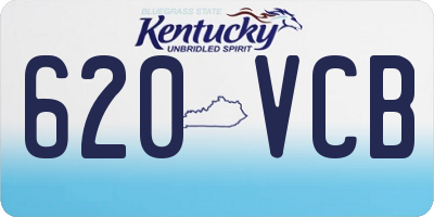 KY license plate 620VCB
