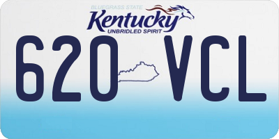 KY license plate 620VCL