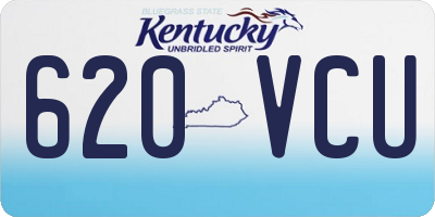 KY license plate 620VCU