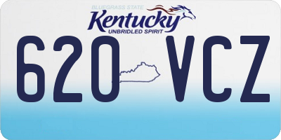 KY license plate 620VCZ