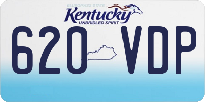 KY license plate 620VDP