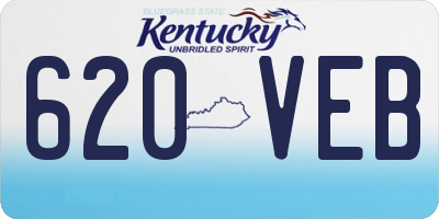 KY license plate 620VEB