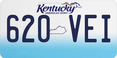 KY license plate 620VEI