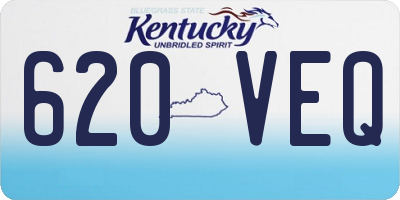 KY license plate 620VEQ