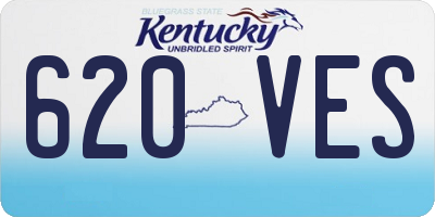 KY license plate 620VES