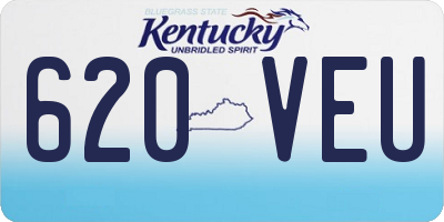 KY license plate 620VEU