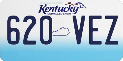 KY license plate 620VEZ