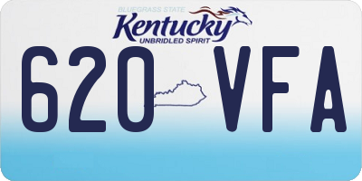KY license plate 620VFA