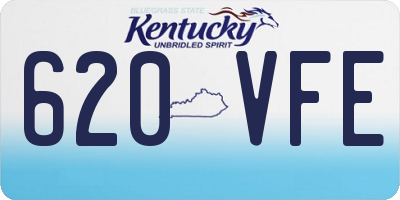 KY license plate 620VFE