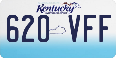 KY license plate 620VFF