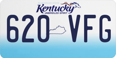 KY license plate 620VFG