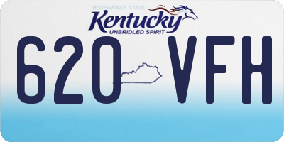 KY license plate 620VFH