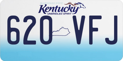 KY license plate 620VFJ