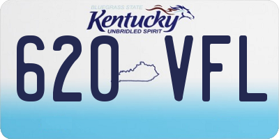 KY license plate 620VFL