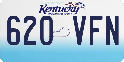 KY license plate 620VFN